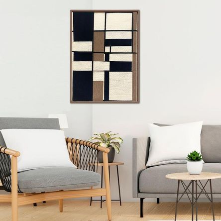 Cuadro Helena lienzo trenzado con hilos de algodón Cuadro Helena lienzo trenzado con hilos de algodón