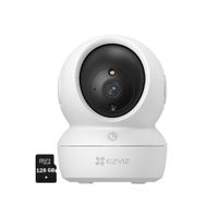 Cámara Wifi Inalámbrica Ezviz H6C PRO 3K 5Mp Gira 360 Micro SD 128Gb