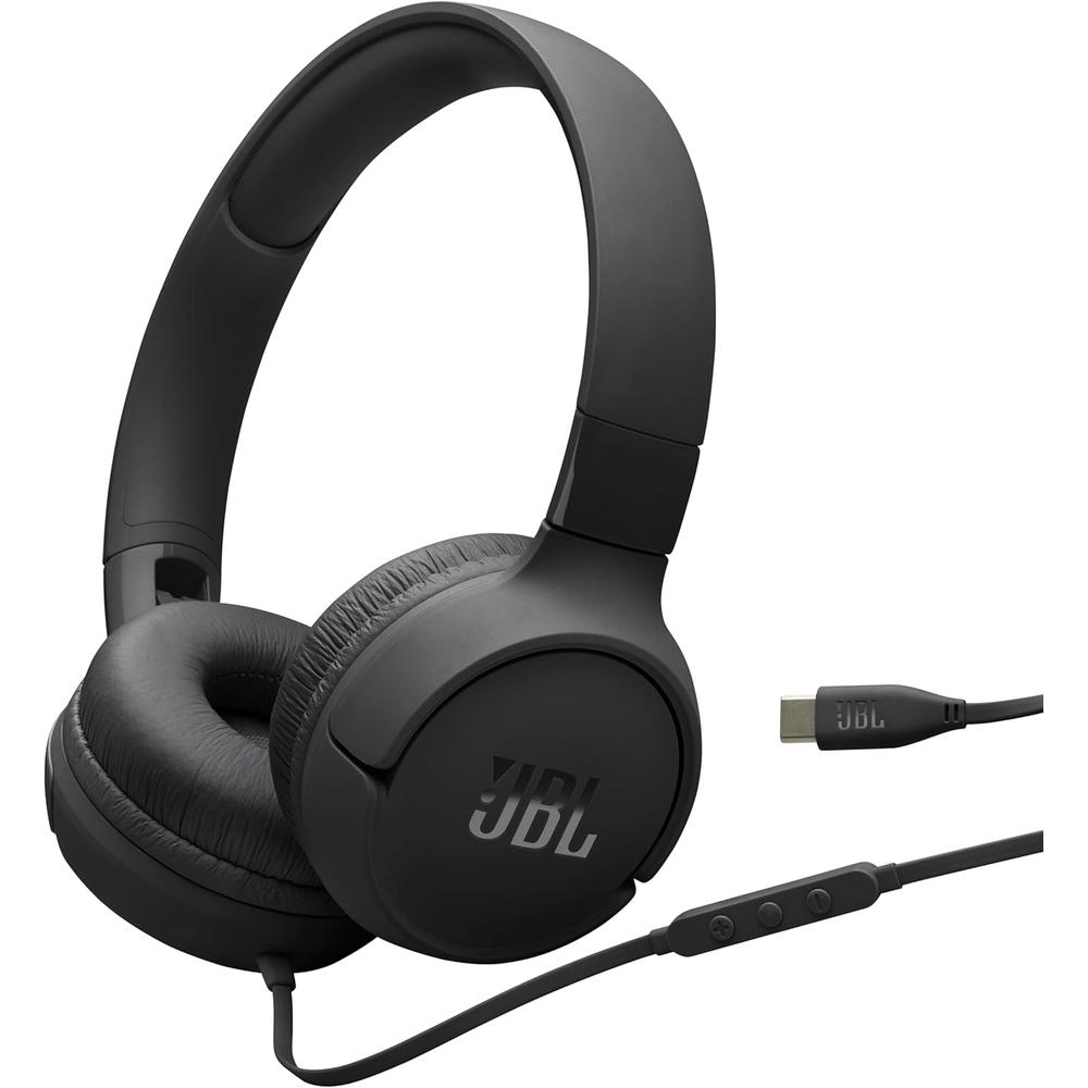 JBL Tune 520C Auriculares con Cable USB-C | Negro