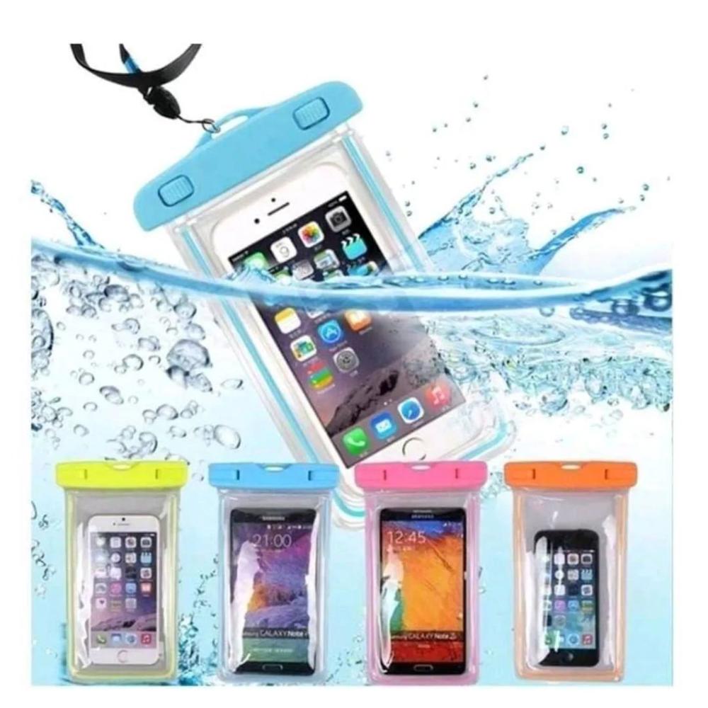 Funda Protector Acuática Impermeable Para Celulares Color Entero