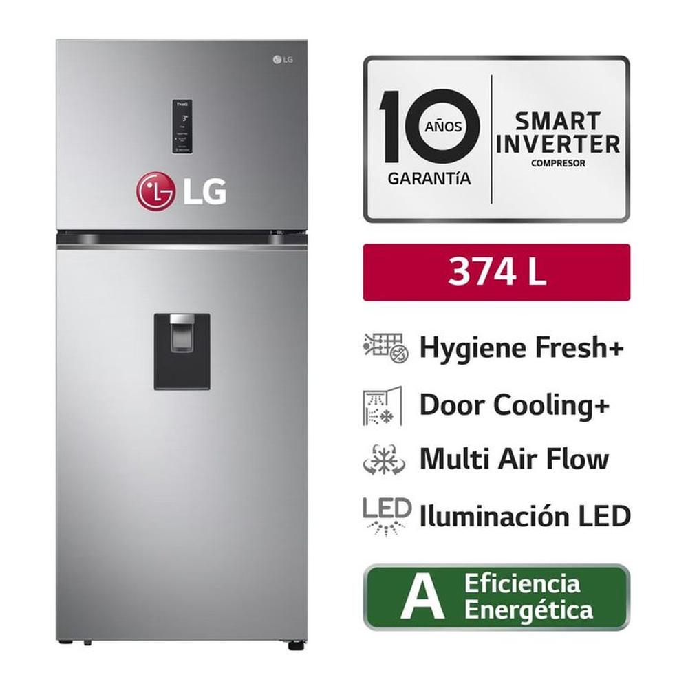 Refrigeradora LG Top Mount No Frost con Hygiene Fresh 374 Litros GT37SGP