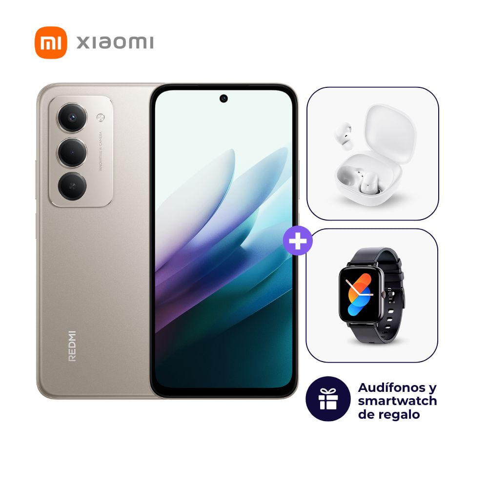 Xiaomi Redmi 15 256GB 8GB Ram Color Gris + Smartwatch + Audifonos