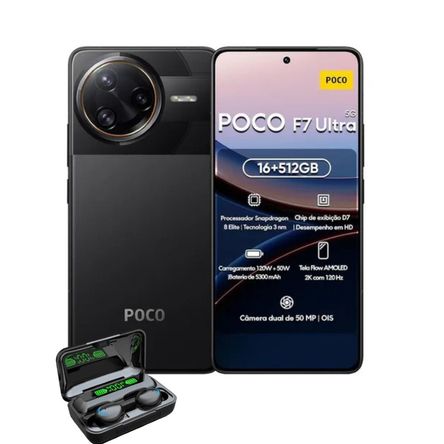 Celular poco F7 Ultra 16Ram-512Gb+Audifono Inalambrico de regalo Celular poco F7 Ultra 16Ram-512Gb con Audifono Inalambrico de regalo