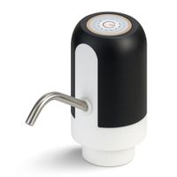 Dispensador de Agua Eléctrico Automático Recargable y Tubo Acero Inoxidable para Bidones 5 a 20 L