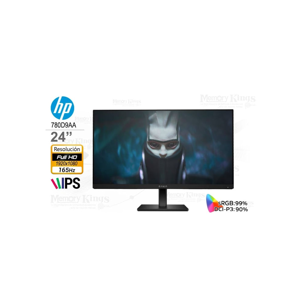 Monitor HP 24 Gaming X27 FHD 165Hz 1ms  Rendimiento superior para gamers