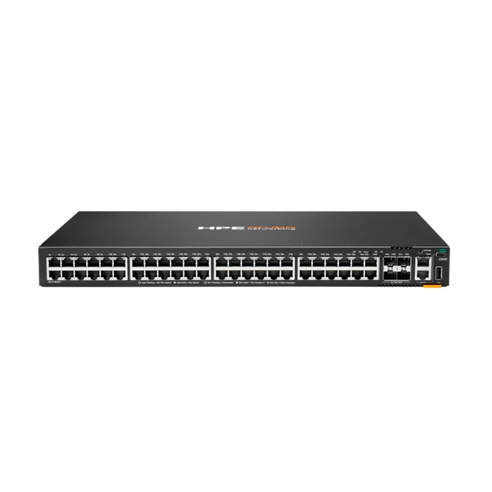 Switch HPE Aruba CX 6200F 48 puertos 10GbE apilable gestión avanzada Ethernet