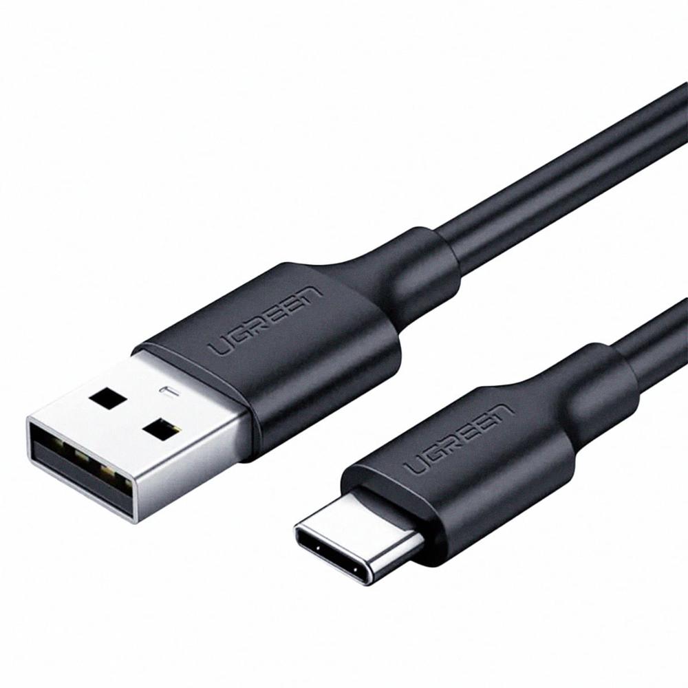Cable UGREEN USB-A 2.0 a USB-C 1 m Niquelado Negro US287