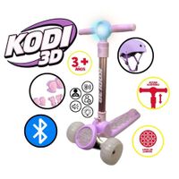 SCOOTER PARA NIÑAS CON BLUETOOTH Y LUCES KODI 3D ENCANTO