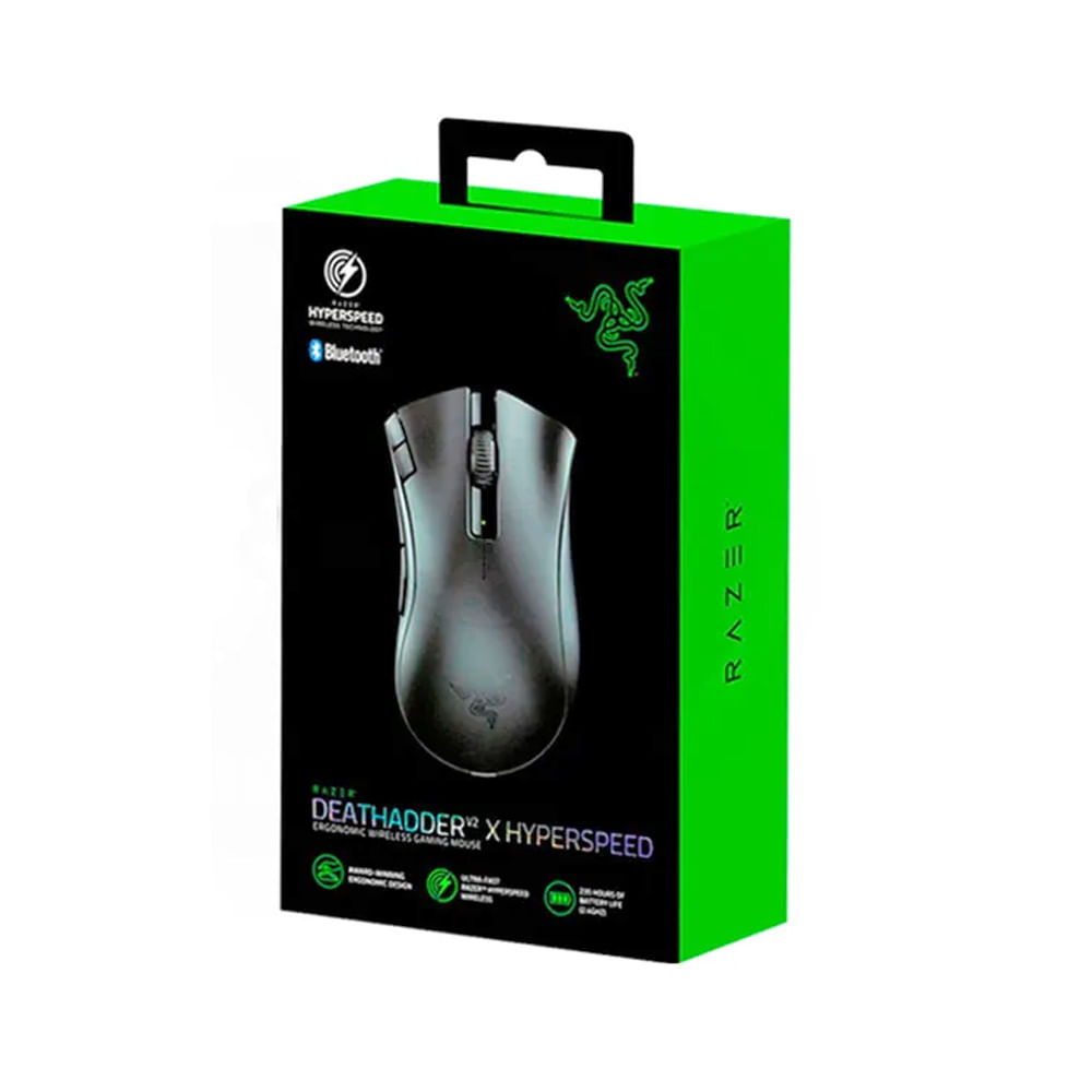 Mouse Razer DeathAdder V2 X Hyperspeed Inalámbrico 14K DPI MultiDispositivo Color Negro