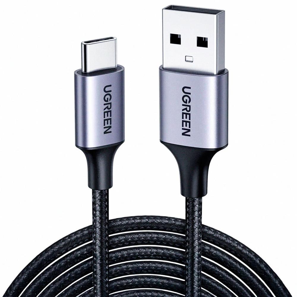 Cable UGREEN USB-A 2.0 a USB-C 1 m Trenzado carcasa de aluminio US288