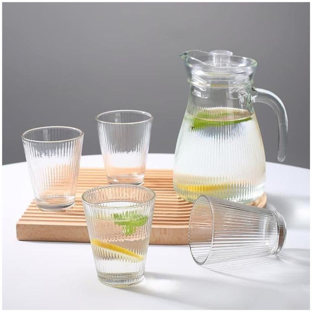 Juego de Jarra de Vidrio con Vasos