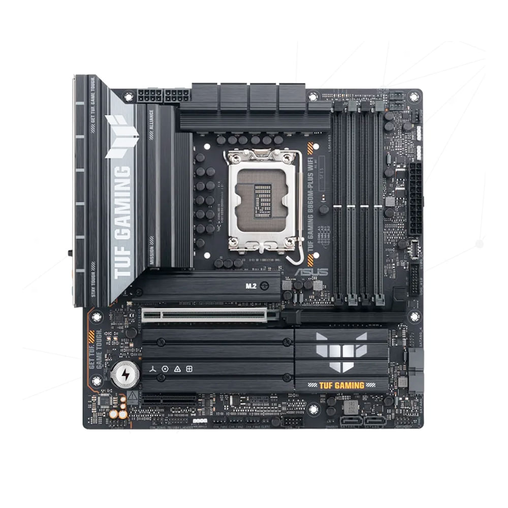 Placa Madre ASUS TUF GAMING B860MPLUS WIFI MicroATX DDR5 Socket LGA 1851 PCIe 50 HDMI DisplayPor