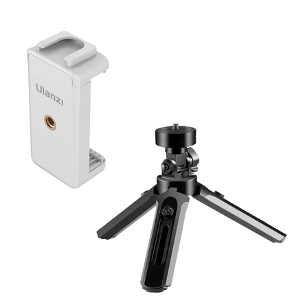 Adaptador de Celular a Trípode Ulanzi St 07 Blanco Trípode 21cm