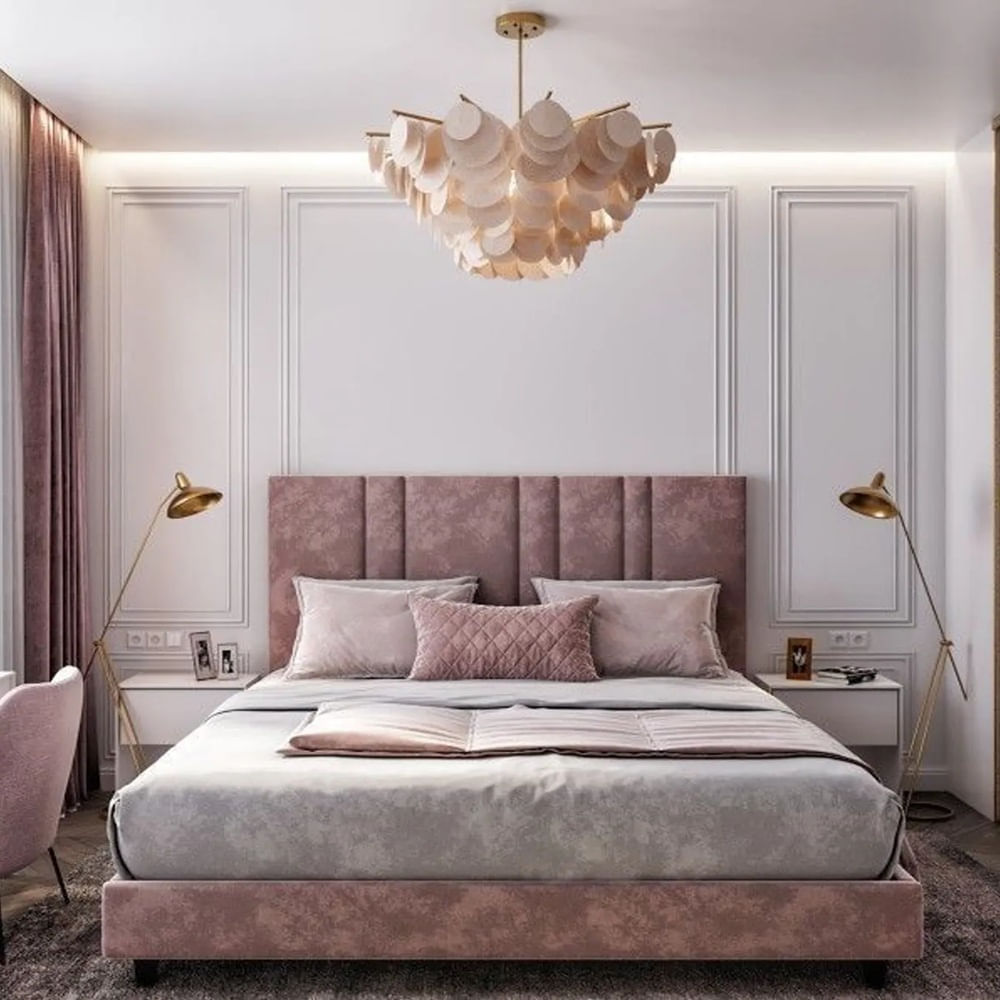 CAMA BOX TARIMA ESENCIAL ROSA 2 PLAZAS