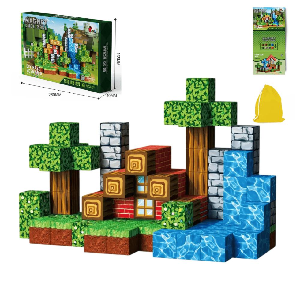 Bloques Magnéticos Minecraft Clasico Mundo 100pcs | Promart.pe - Promart