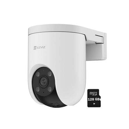 Cámara Seguridad Wifi H8C PRO 3K 5MP Ezviz Gira 360 Smart Micro SD 128GB