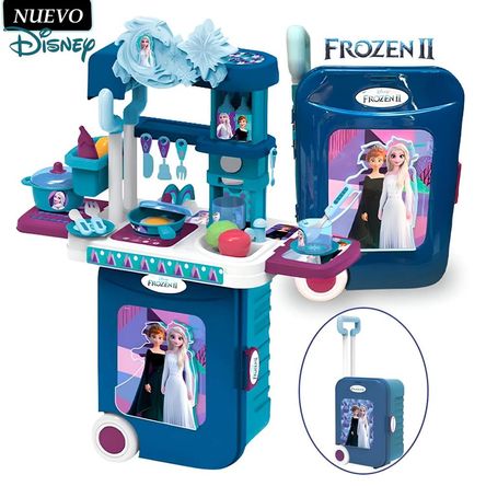 Juguete Set De Cocina y Maleta 3 En 1 Frozen II EODS008-951M Juguete Set De Cocina y Maleta 3 En 1 Frozen II EODS008-951M
