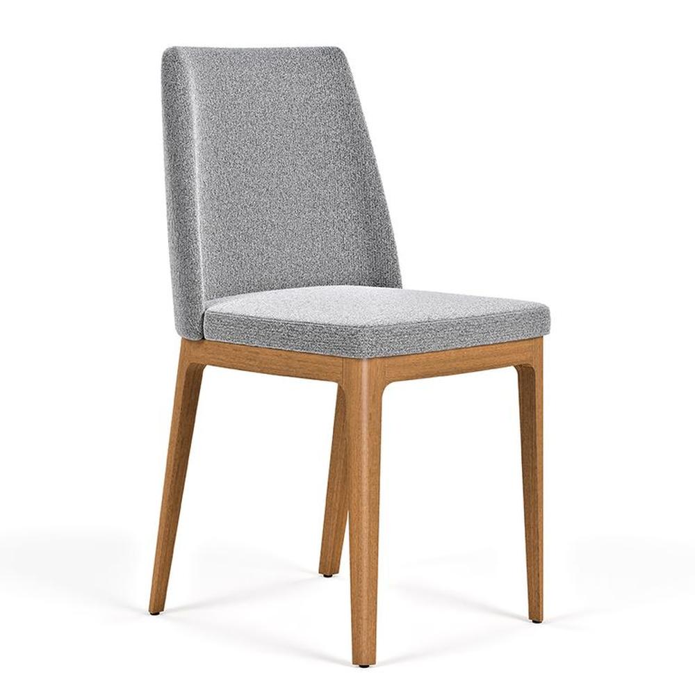 PACK 2 SILLAS DE COMEDOR MADERA CITY BOUCLÉ GRIS CLARO