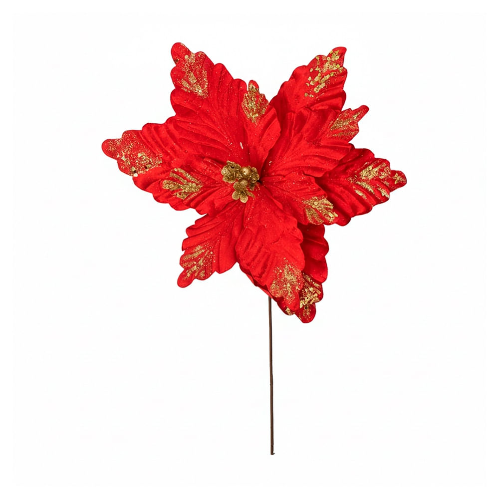 SETX2 FLORES POINSETTIAS 74CM PVC SURTIDOS
