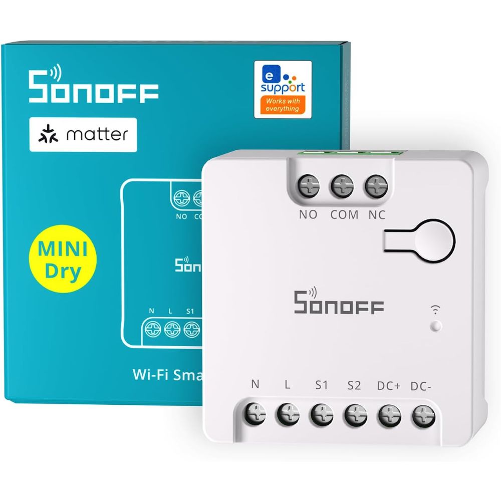 Interruptor Inteligente Sonoff De Contacto Seco Wi-fi Mini-d Blanco Wifi Alexa