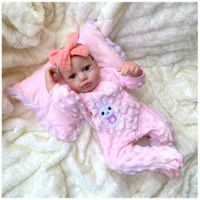 Muñeca Reborn Recién Nacida Lulú Vinilo Siliconado 45 cm