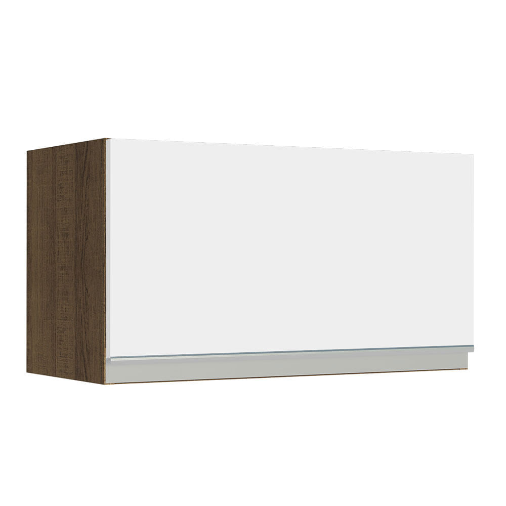 Alacena de Cocina 1 Puerta Abatible Glamy 60 cm - Marrón Blanco