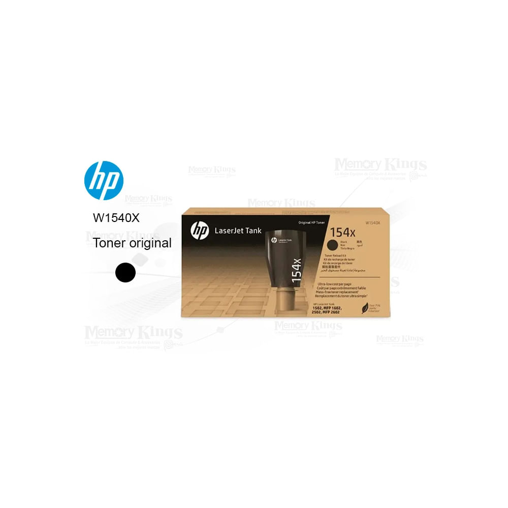 Toner HP 154X de alta capacidad recarga de 5000 páginas para impresoras láser tinta duradera y c