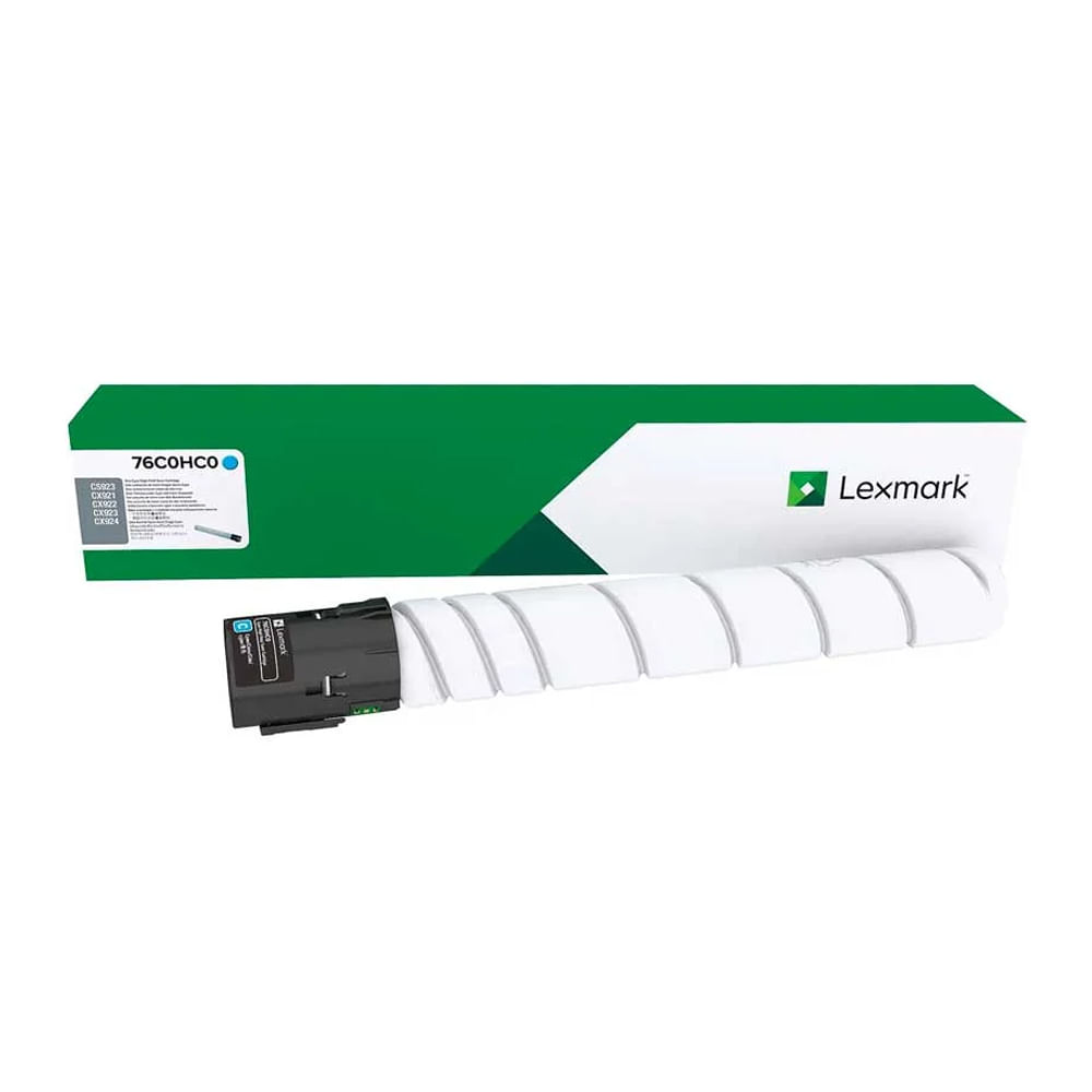 Toner Lexmark 76C0HC0 Cyan 34K Alta Capacidad para Impresoras Lexmark