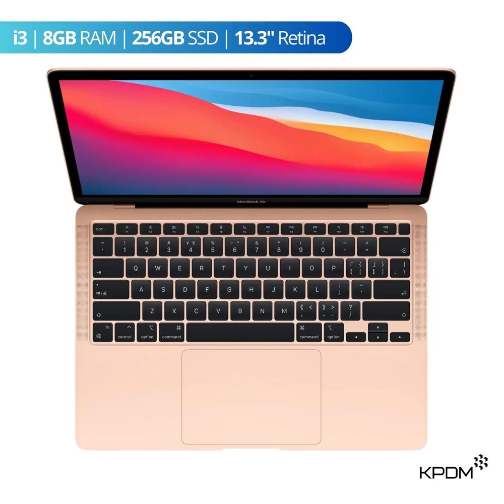LAPTOP MACBOOK AIR 2020 TOUCH ID i3 8GB 256GB 13.3"" ORO GRADO A REACONDICIONADO