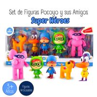 SET DE FIGURAS ARTICULABLES POCOYO Y SUS AMIGOS SUPER HÉROES