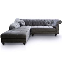 SECCIONAL CHESTER STYLE GRIS CLARO - FALOTIH 3M