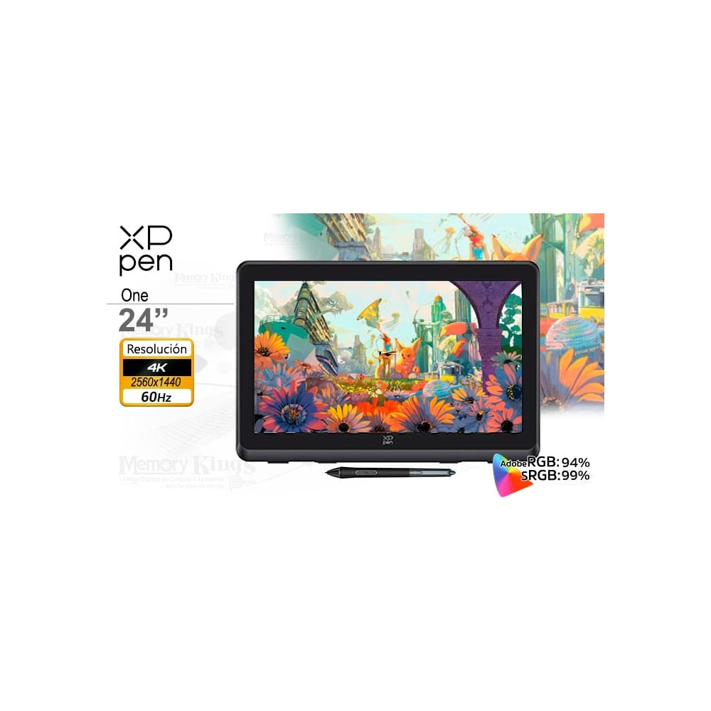 Pantalla XPPen Artist 24 Pro Gen2 4K Tableta gráfica de 24 con alta resolución y gran precisión