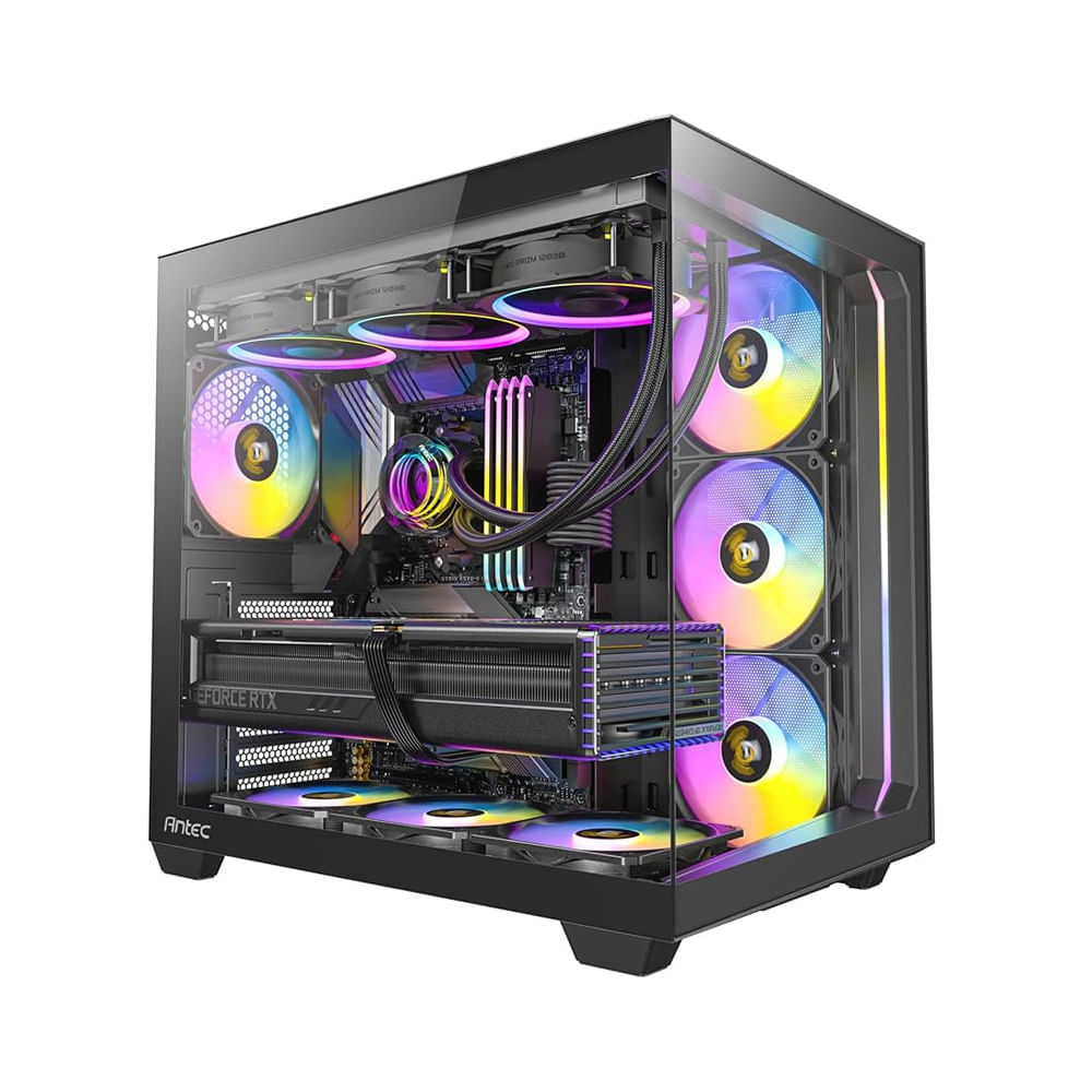 Caja Mid Tower Antec C5 ARGB Constellation Negra Iluminación RGB y Amplia Ventilación