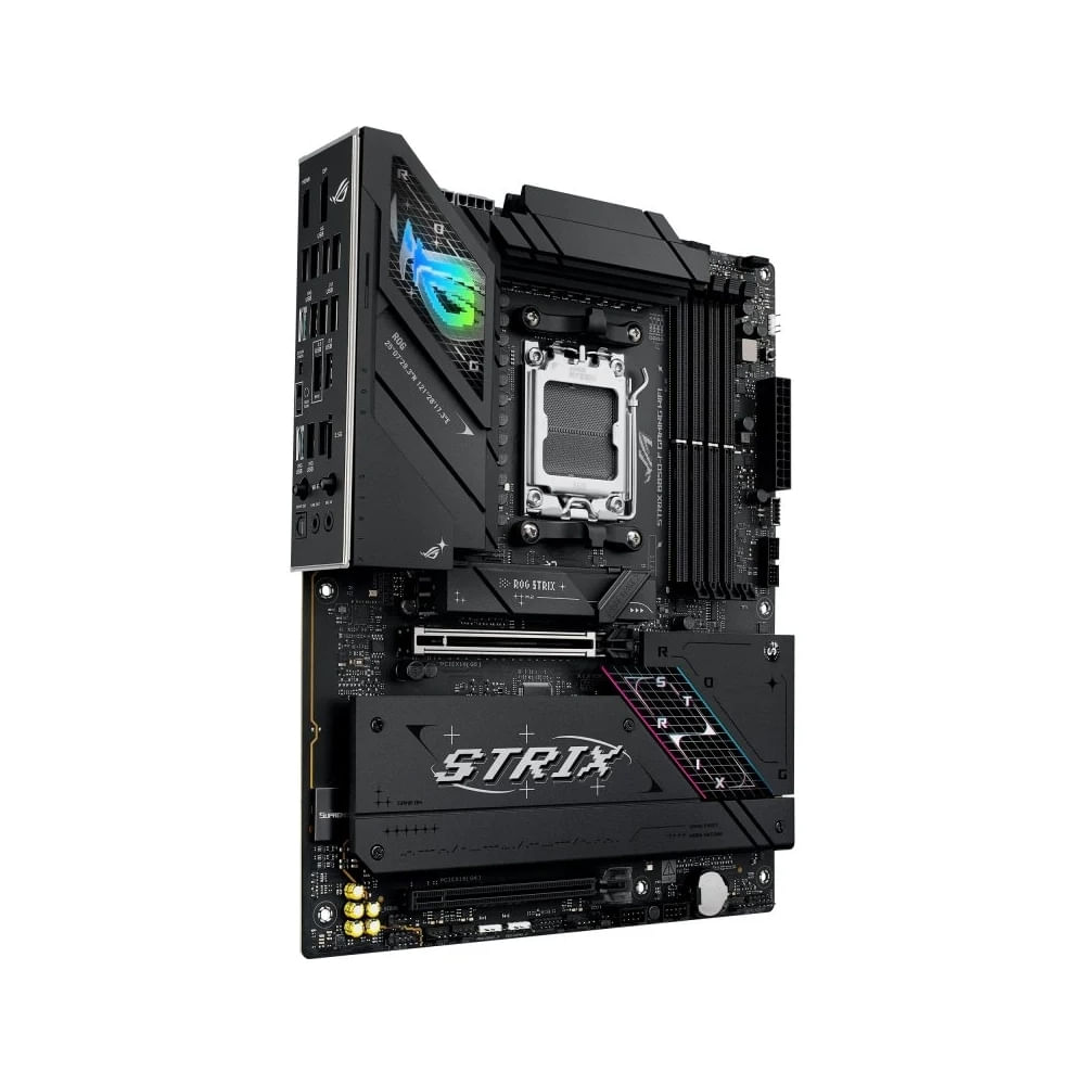 Placa base ASUS ROG Strix B850F Gaming WiFi ATX con conectividad avanzada y óptima para juegos