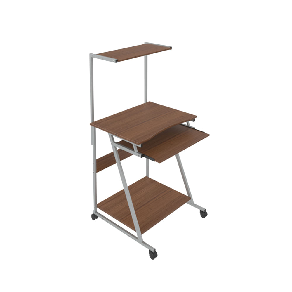 Escritorio Multinivel Xtech XTFCD190 Ébano Diseño Moderno para Oficina y Estudio