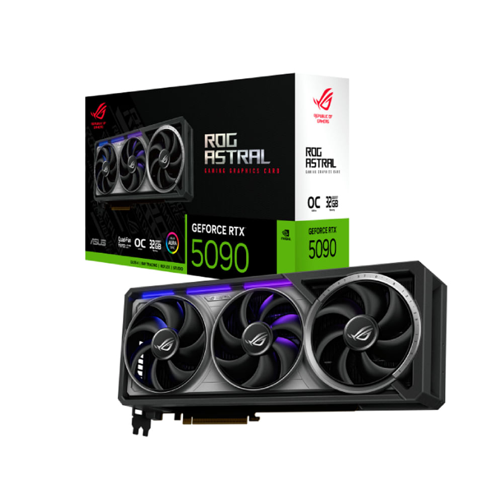 Tarjeta de Video ASUS ROG RTX 5090 32GB Alta Velocidad para Gaming  Rendimiento Superior