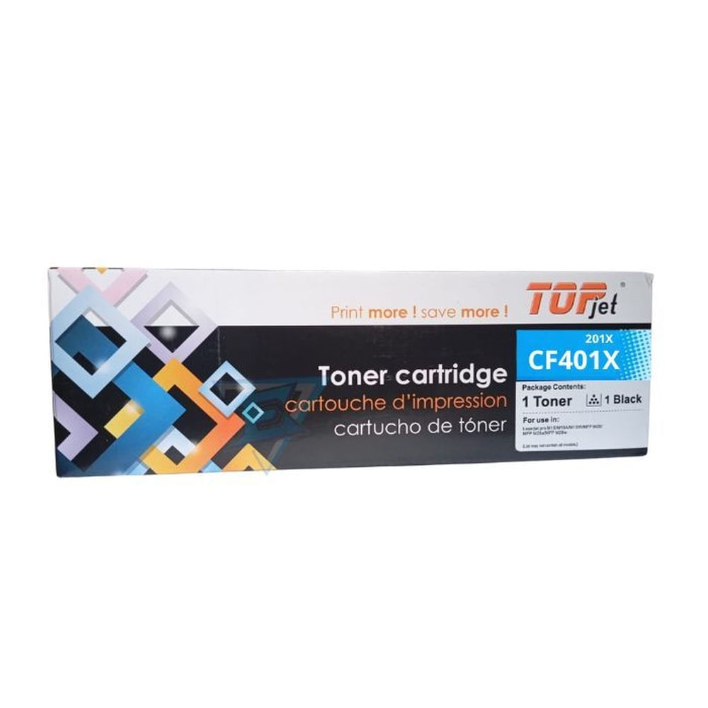 TONER HP 201X CF401X COMPATIBLE CIAN