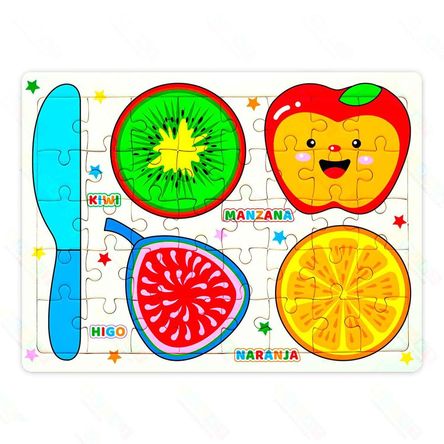 Rompecabezas Frutas 12 Pzas Educativo EDUKT Rompecabezas Frutas 12 Pzas Educativo EDUKT