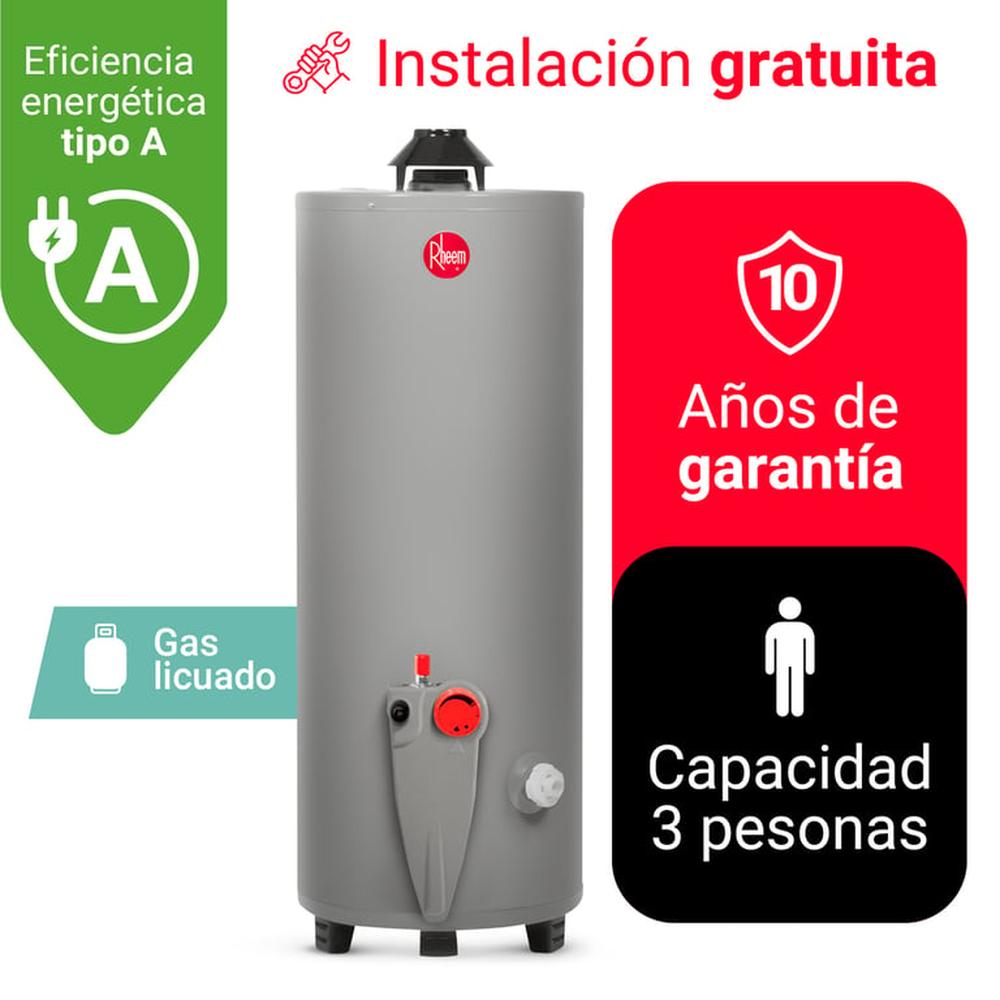 TERMOTANQUE 76L RHEEM GLP