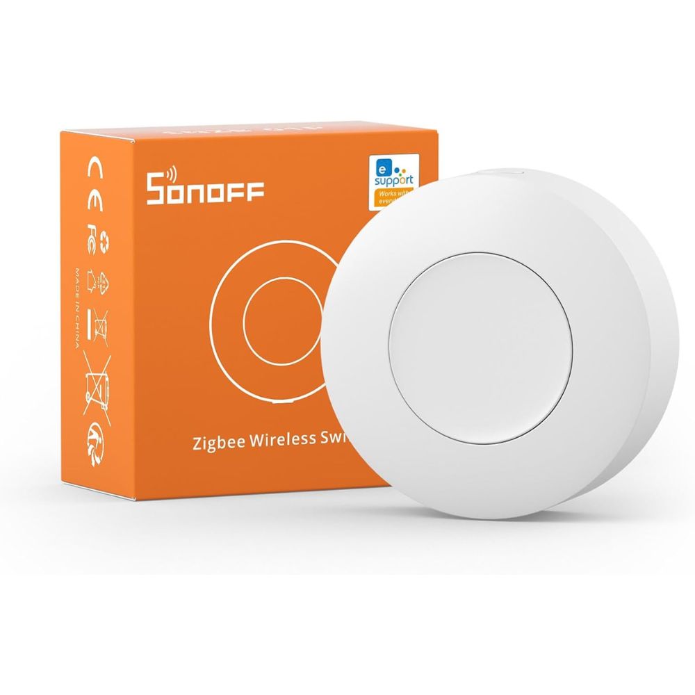 Botón Inteligente Inalámbrico Sonoff Zigbee  SNZB-01P Blanco Wifi Alexa