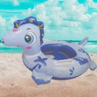 Flotador Inflable con asiento y agarraderas Laterales Celeste