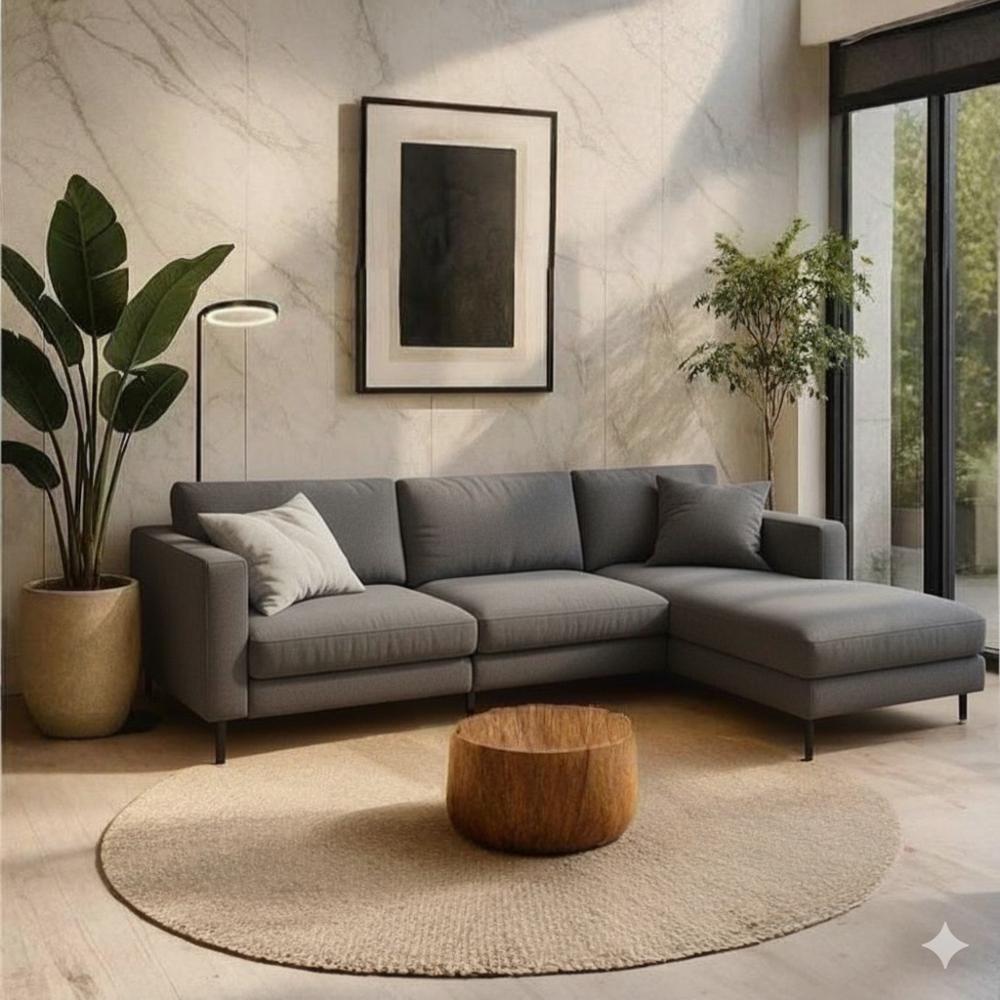 Seccional Alessia Derecho - Gris Oscuro