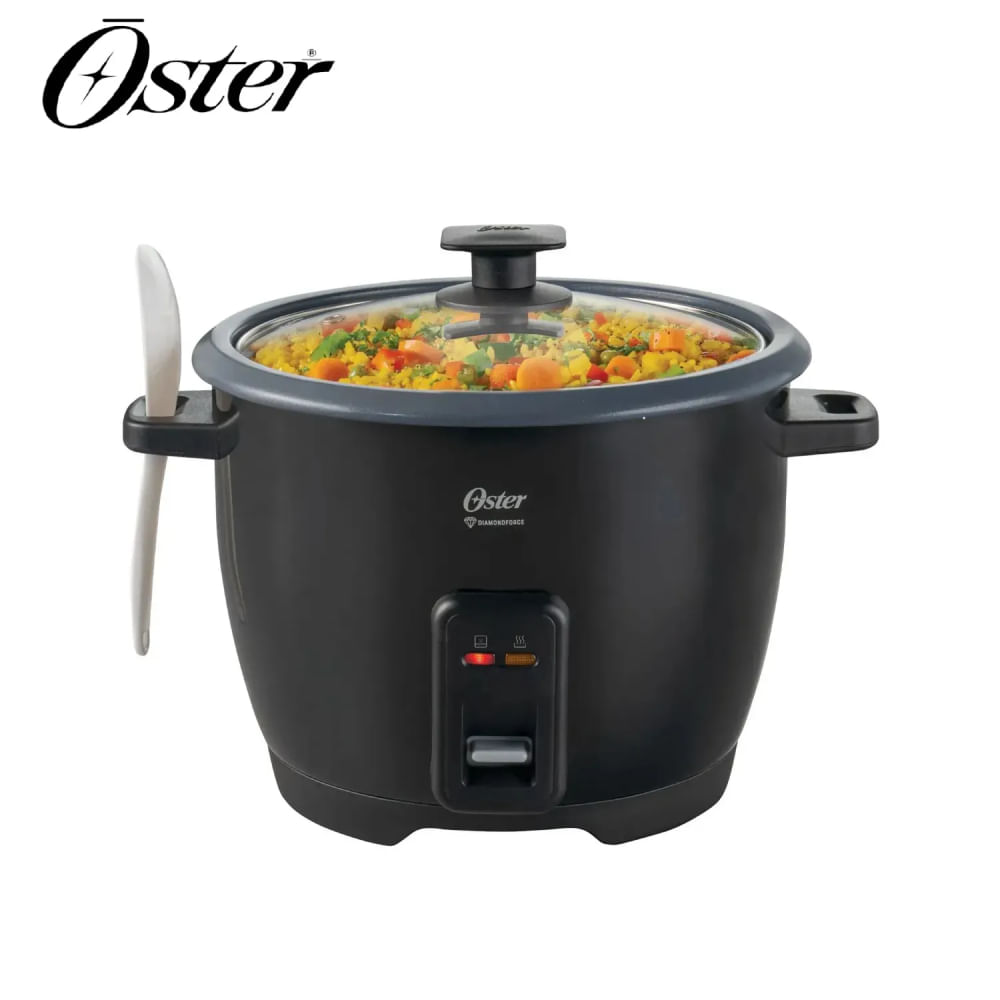 Arrocera Oster Sofrito y Vaporera DiamondForce 3 en 1 CKSTRCB10DFBLK- Negra