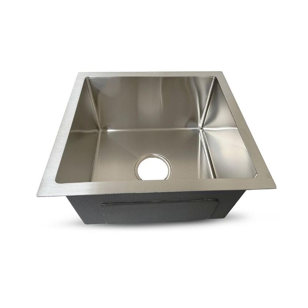 Prm-4339S Lavadero Prime De Acero Inox Satinado CDesague Y Canastilla 43X39X23Cm - Fratelli
