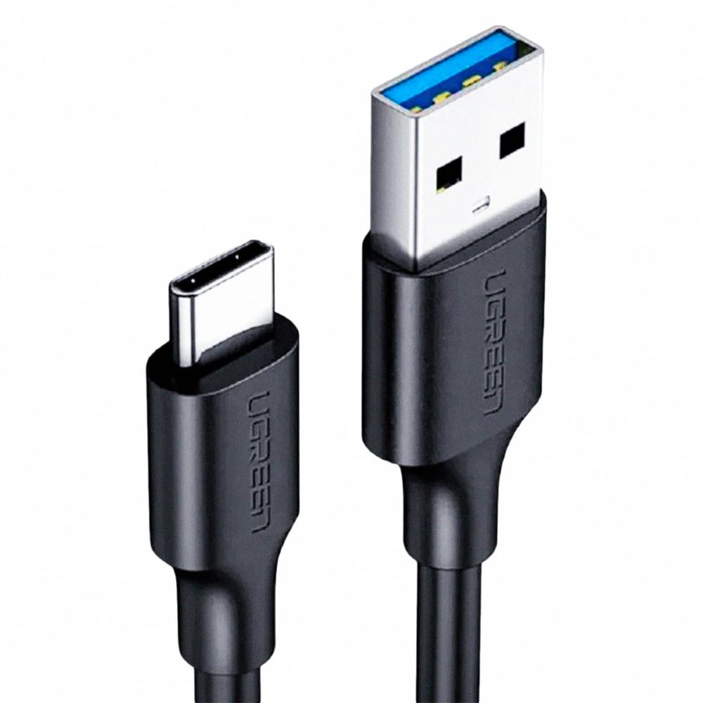 Cable UGREEN USB 3.0 A a USB-C 1 m Niquelado Negro US184