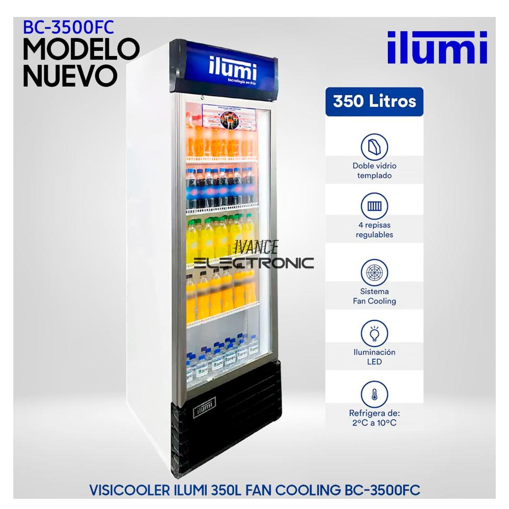 Visicooler ILUMI 350L FAN COOLING Iluminación LED BC-3500FC