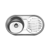 LAVADERO ACERO INOX SEMIDUETO CESCU ND85X45 B FRATELLI