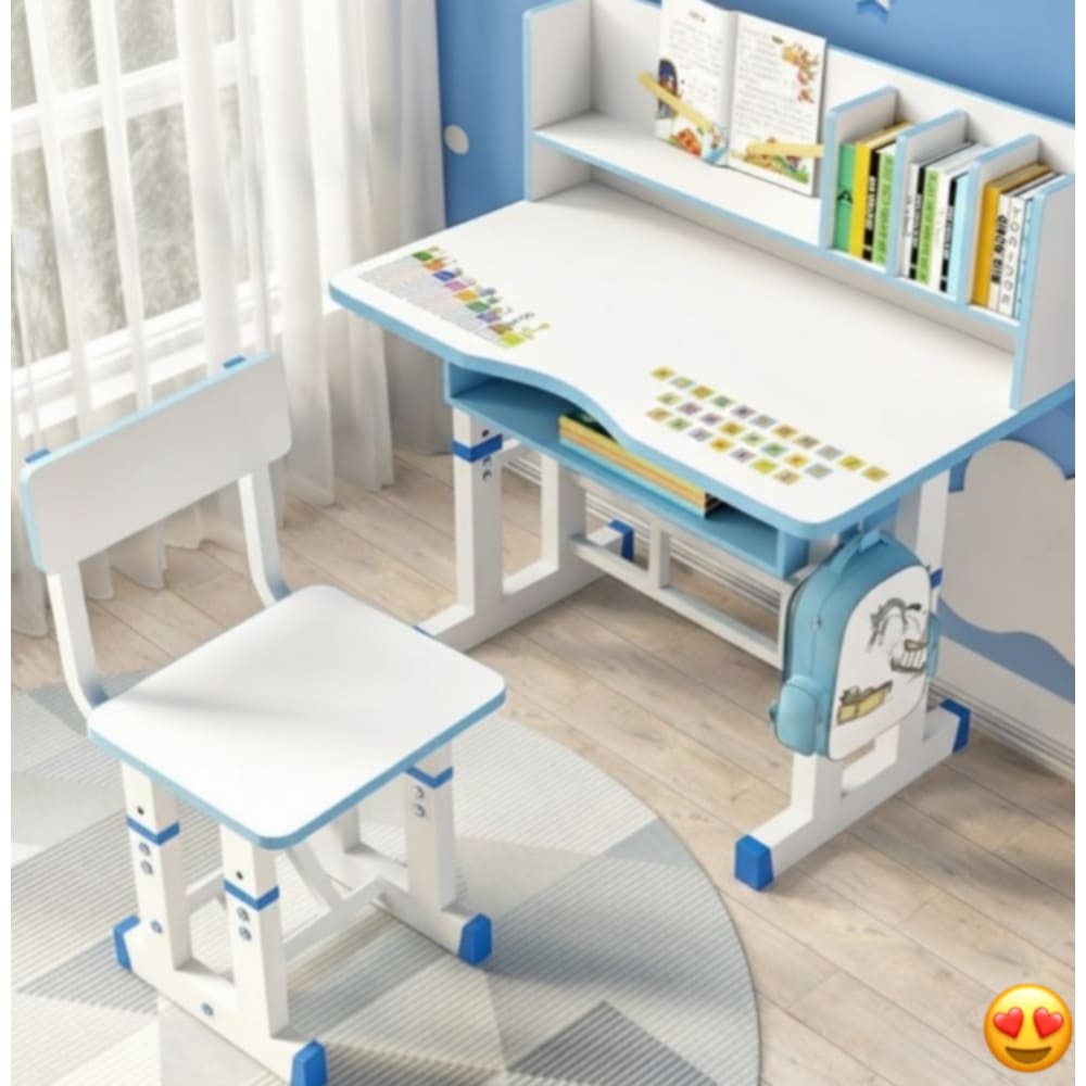 Mesa Escritorio De Niños Con Silla Moderno Infantil F-3314