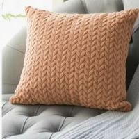 Cojin decorativo Flannel Cobre Free Home  45 x 45 cm