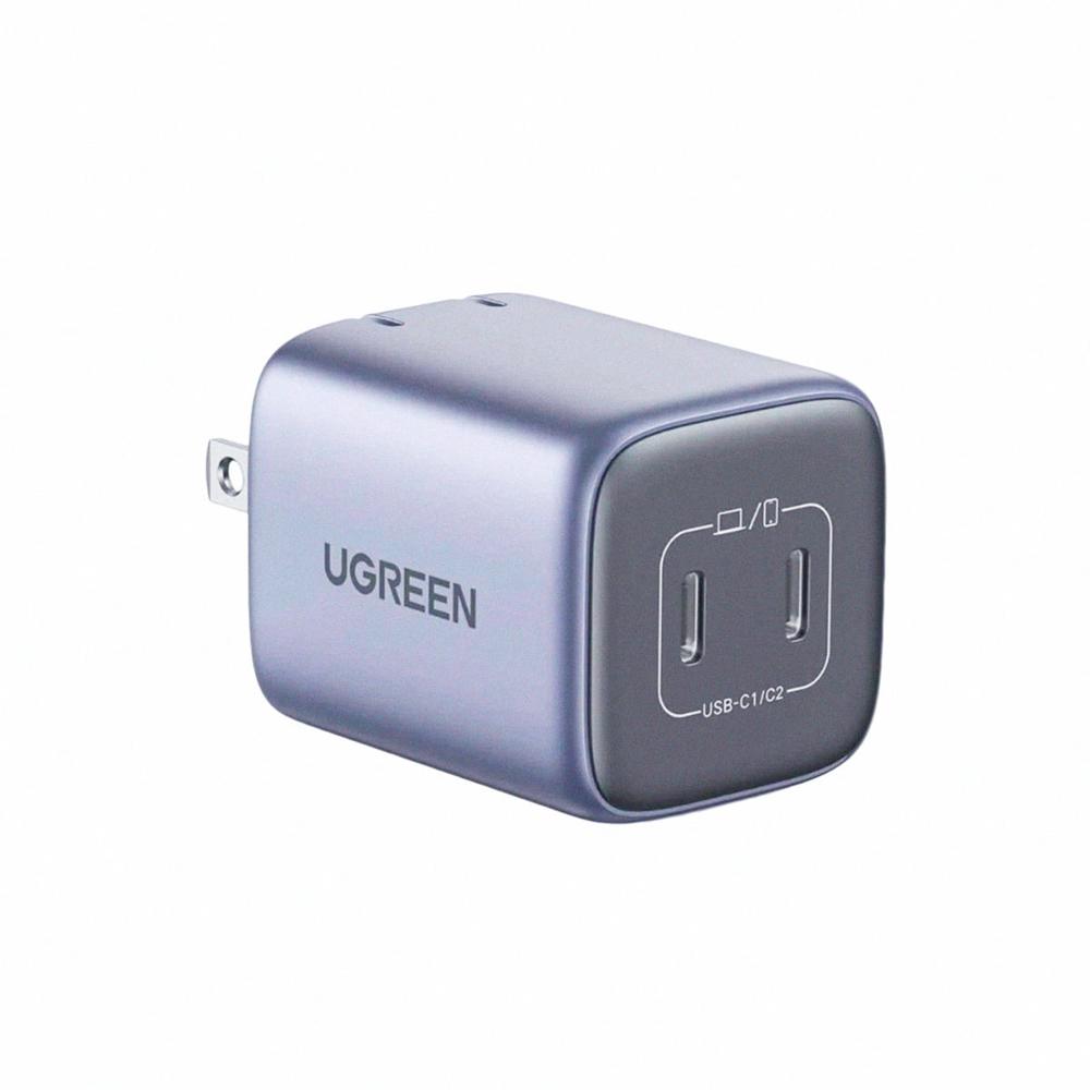 Cargador UGREEN 45W - 2X USB-C PD-PPS clavija US plegable